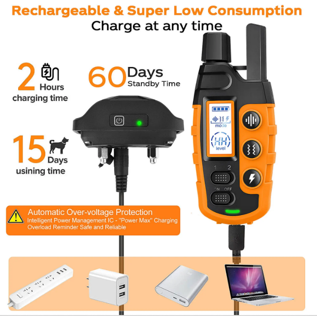 BARKAHOLICS® RS2 Remote Dog Training Shock Collar 1-2 Dogs 1000m S/M/L - BARKAHOLICS®