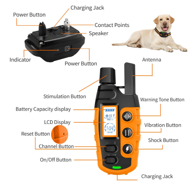 BARKAHOLICS® RS2 Remote Dog Training Shock Collar 1-2 Dogs 1000m S/M/L - BARKAHOLICS®