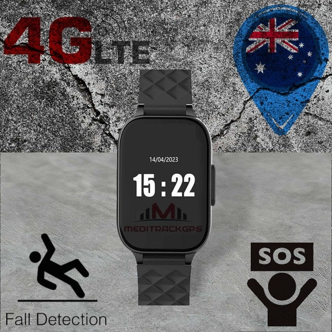 MEDITRACKGPS® MT52 Personal GPS Tracker Watch 4G