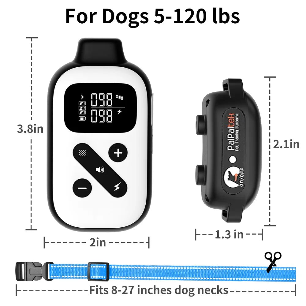 BH523R 2-in-1 Anti-Bark and Remote Dog Training Collar 1-3 Dogs 1000m