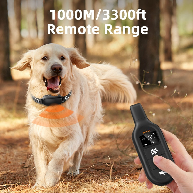 BARKAHOLICS® BH521R Remote Dog Training Shock Collar 1-2 Dogs 1000m S/M/L - BARKAHOLICS®