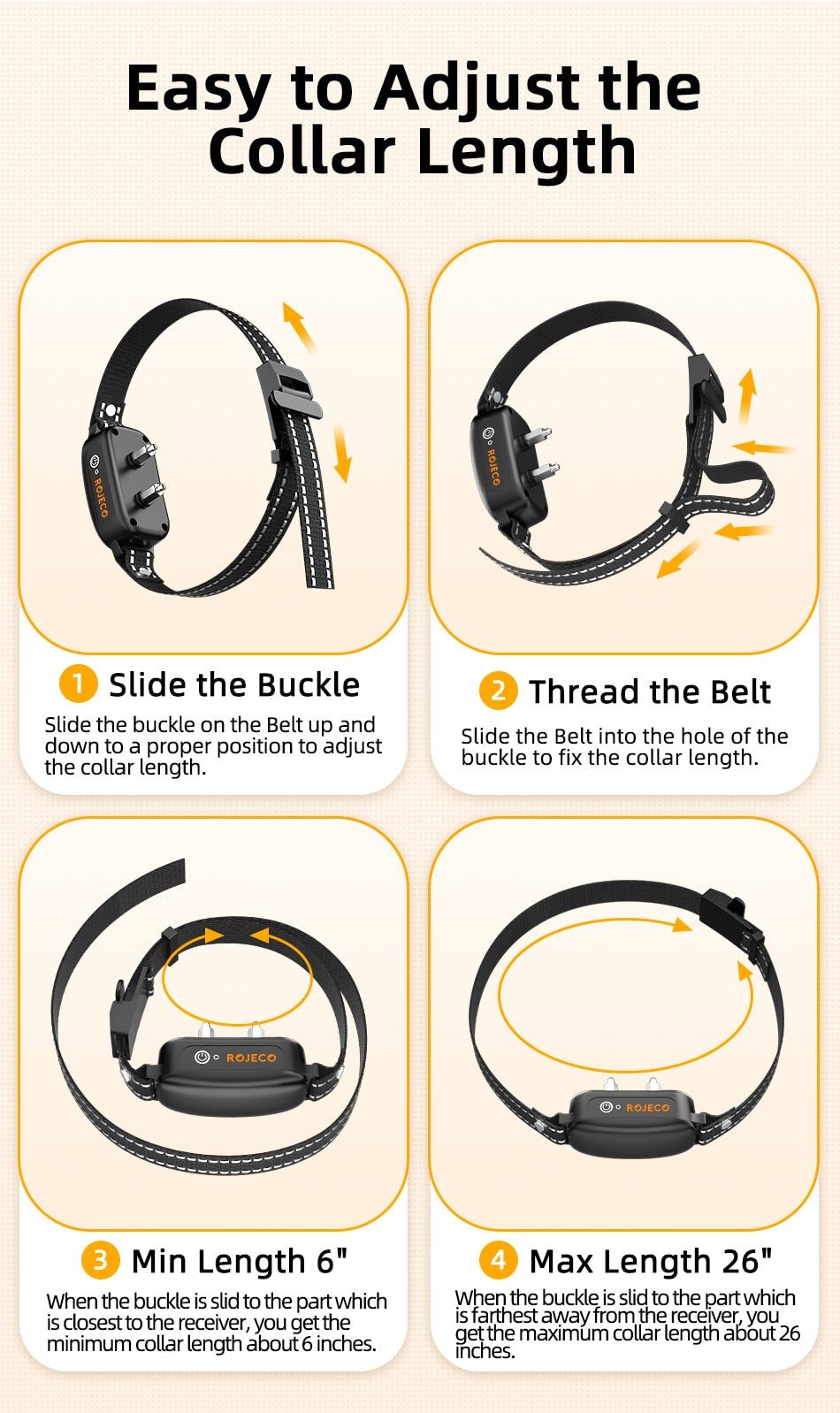 BARKAHOLICS® BH521R Remote Dog Training Shock Collar 1-2 Dogs 1000m S/M/L - BARKAHOLICS®